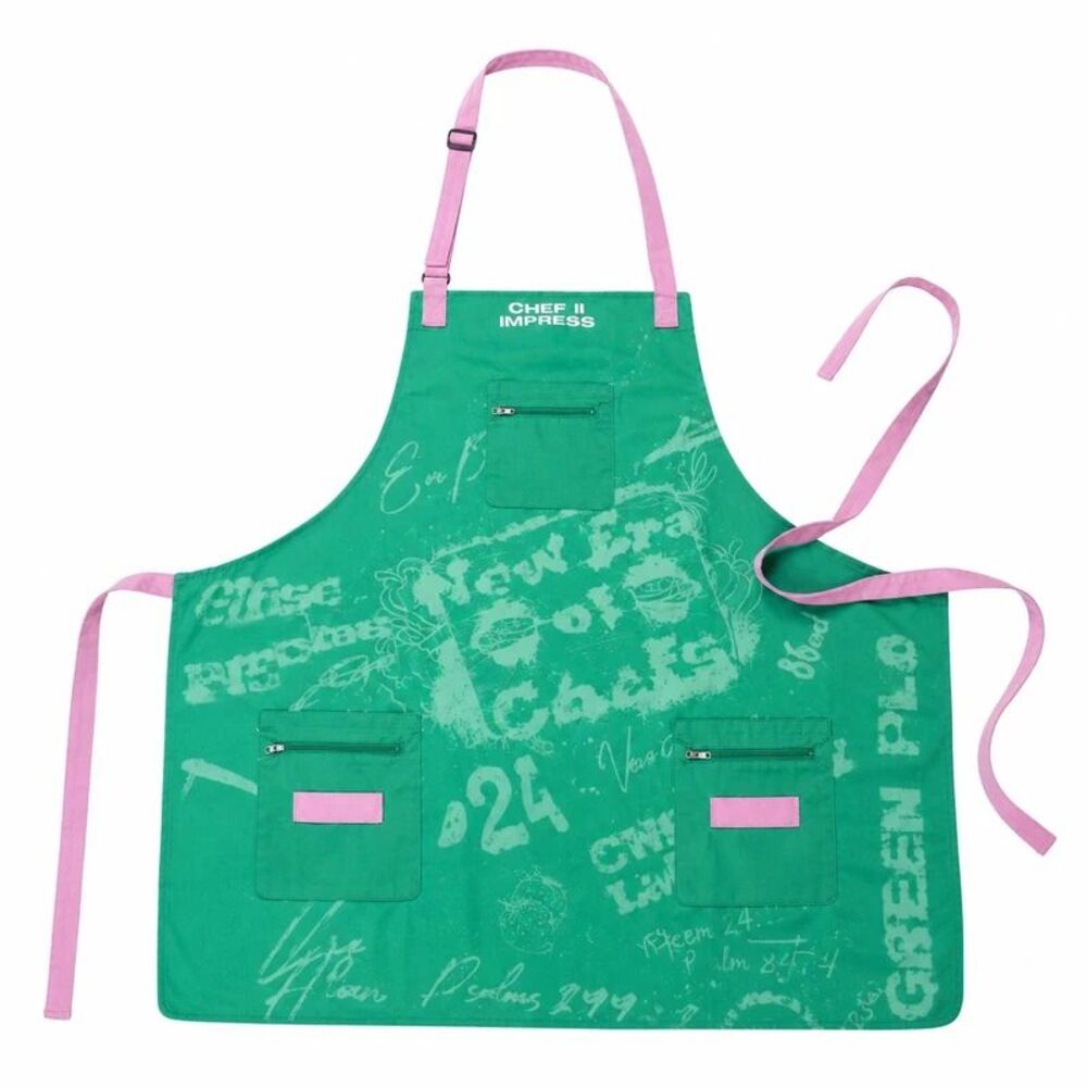 Green & Pink Apron. New with tags